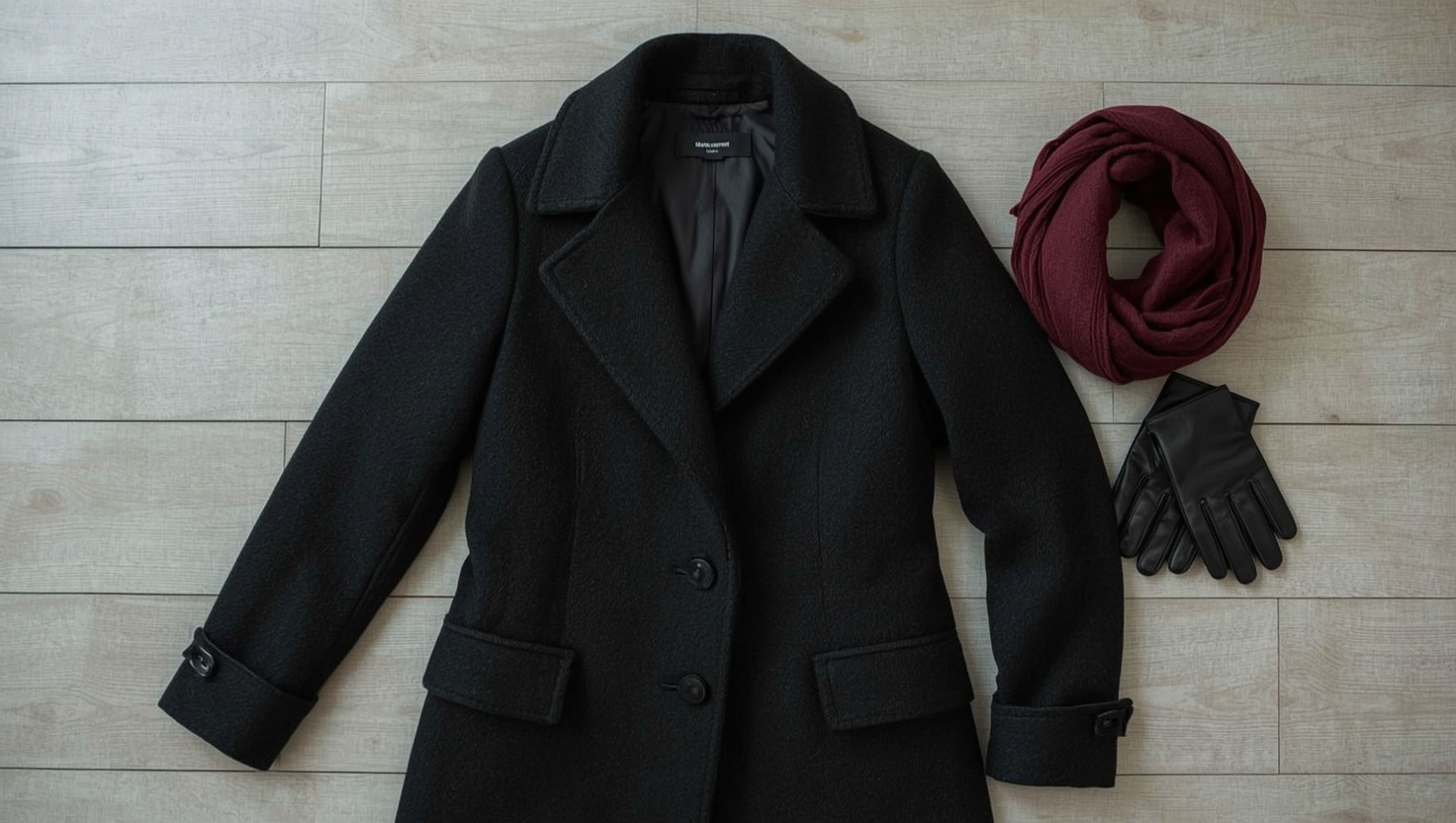 vero moda wintermantel schwarz